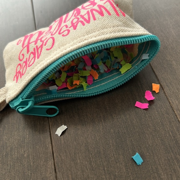 ALL SHE WROTE NOTES Confetti Happiness Bundle Hand Sanitizer Pouch Wrist Keyring - Picture 7 of 8